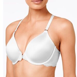 NWT Maidenform One Fab Fit Lace T-Back Shaping Underwire Front Close Bra